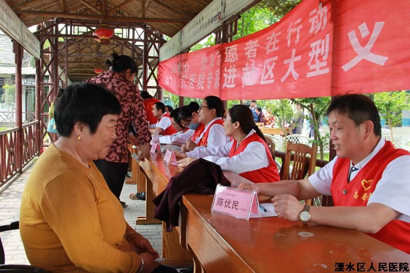 我院举办“献爱心，党员志愿者在行动”大型义诊